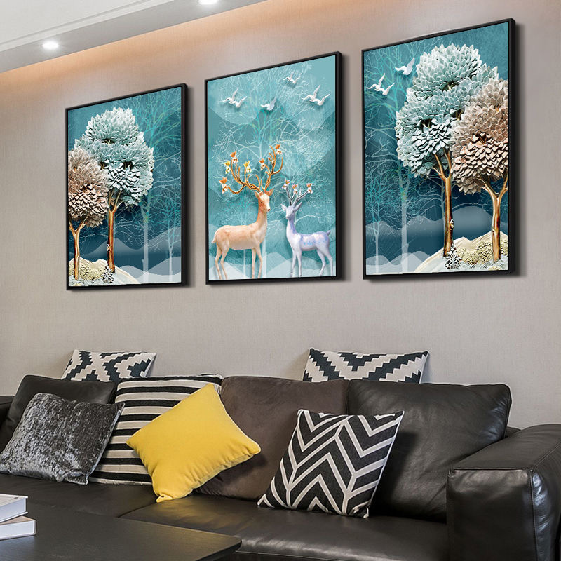 家庭装饰画,客厅装饰画,玄关装饰画,背景墙装饰画,妙彩装饰画,妙彩金饰画工坊